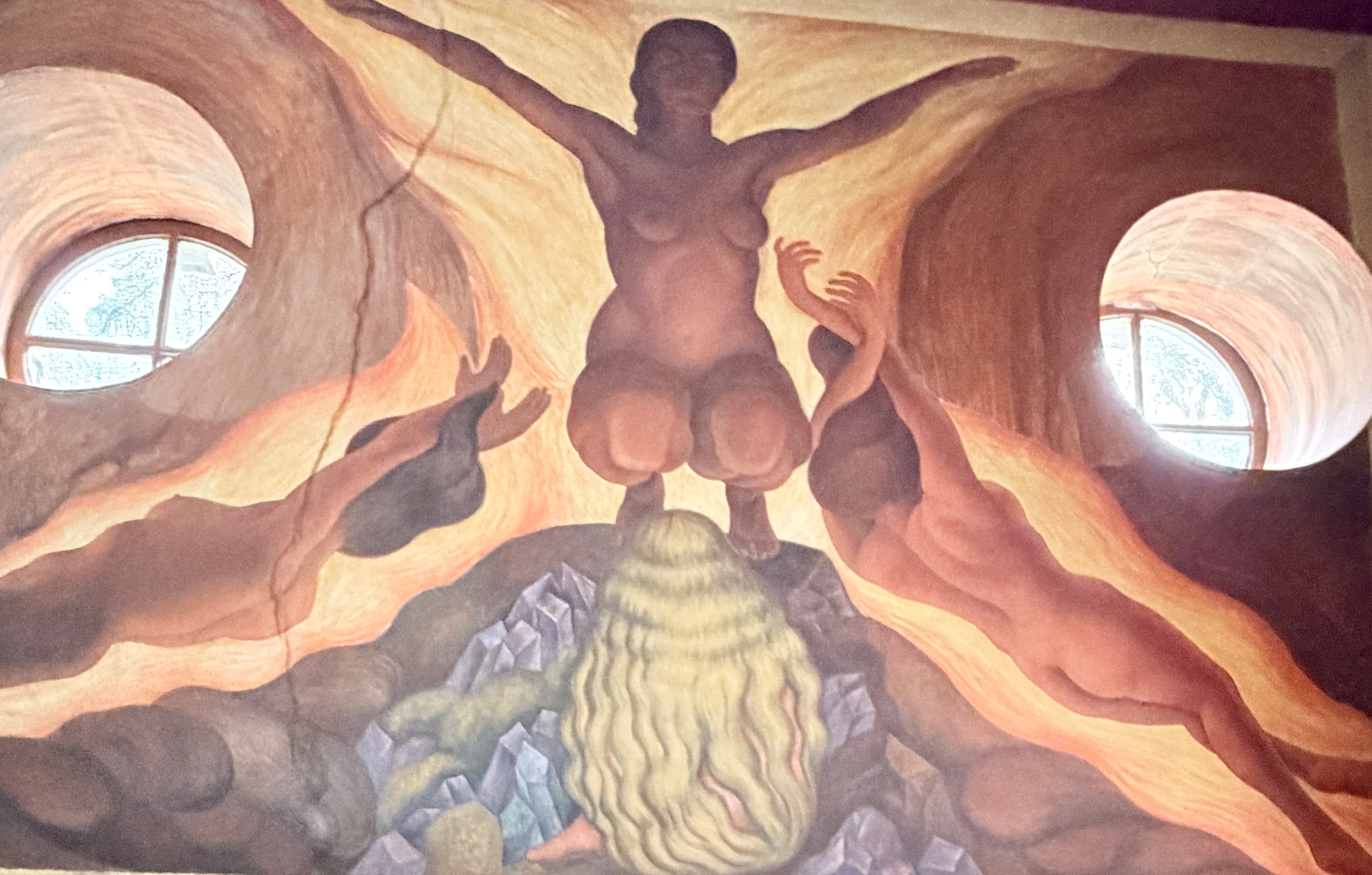 Diego Rivera Masterpiece at Agricultural College in Texcoco, Mexico