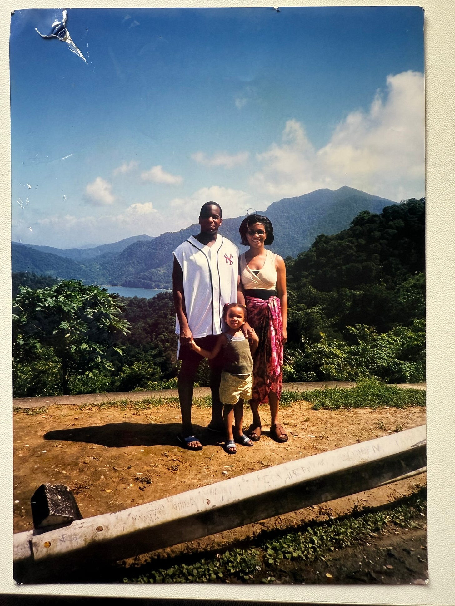 A photo of young me in Trinidad the early days of my global journey