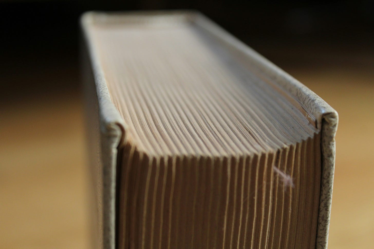 photo of edges of book