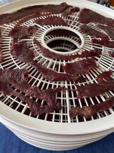 Jerky is almost done near done