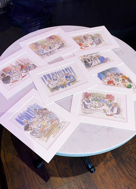 Sketches from live events