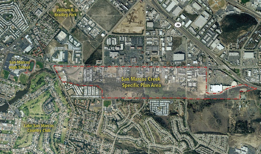 The city of San Marcos is hosting a public workshop on Thursday at City Hall regarding its update to the San Marcos Creek Specific Plan. Courtesy image The city of San Marcos is hosting a public workshop on Thursday at City Hall regarding its update to the San Marcos Creek Specific Plan. Courtesy image