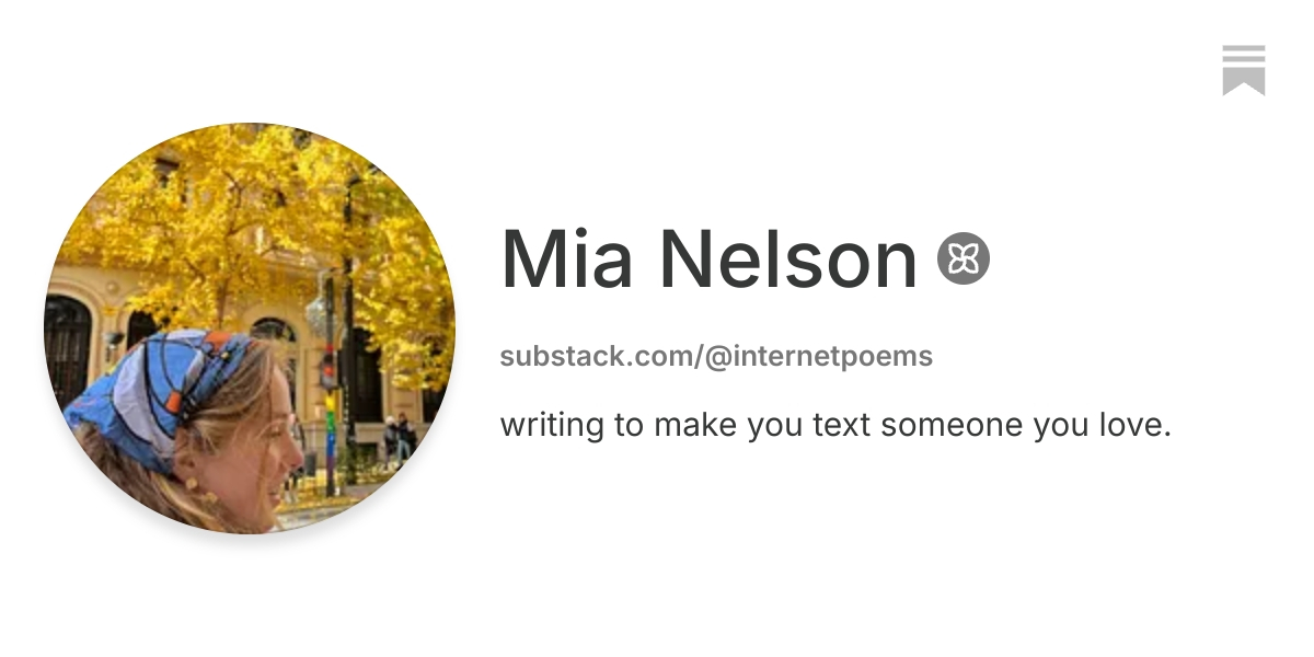 Mia Nelson | Substack