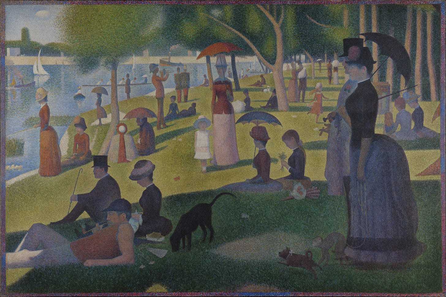 Seurat Grande Jatte dots Seurat Grande Jatte dots