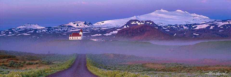 Nightmist, Kirkjufell, Iceland Landscape Image