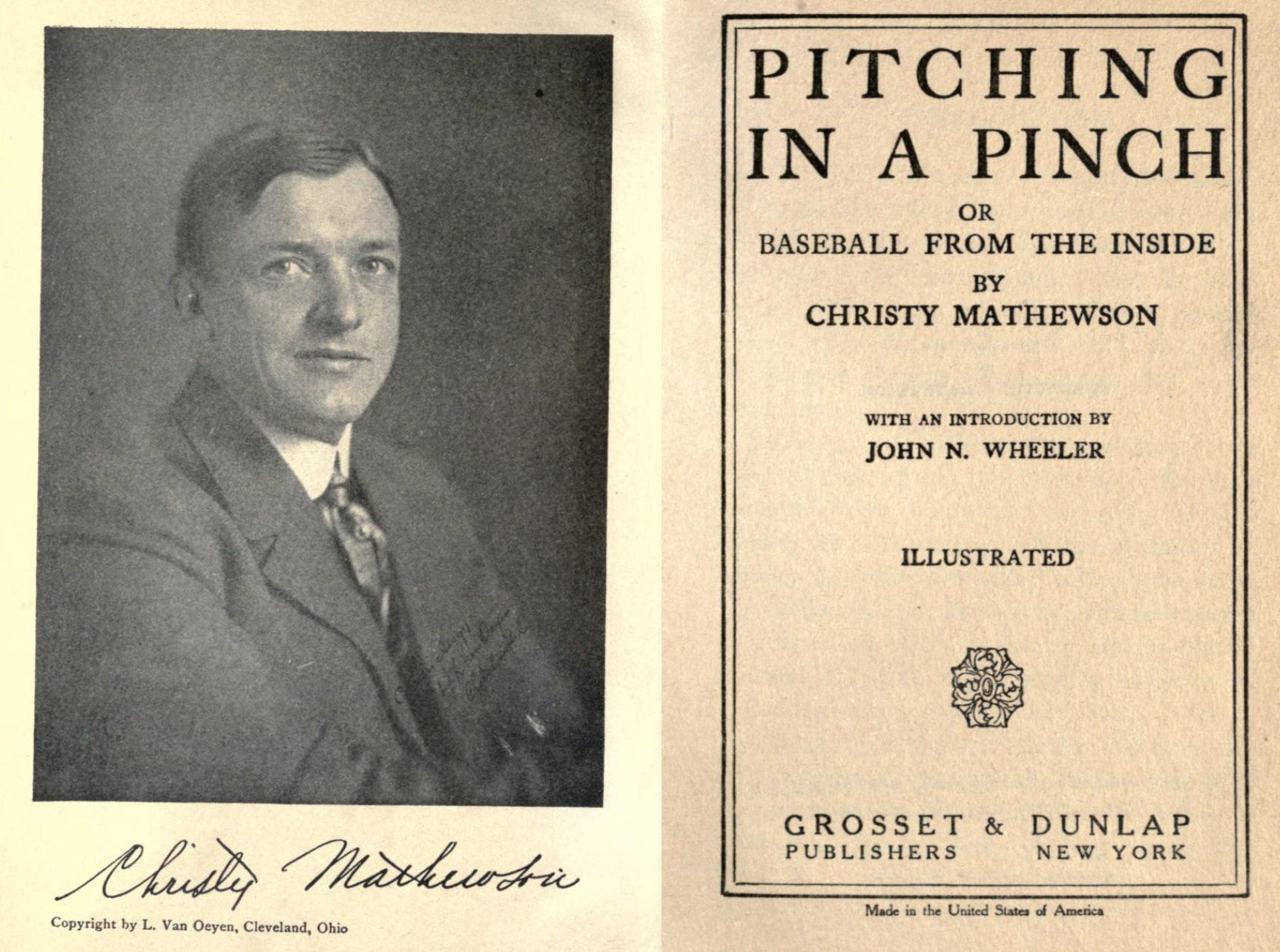 Christy Mathewson Pitching In A Pinch