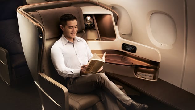Singapore Airlines Business Class cabin