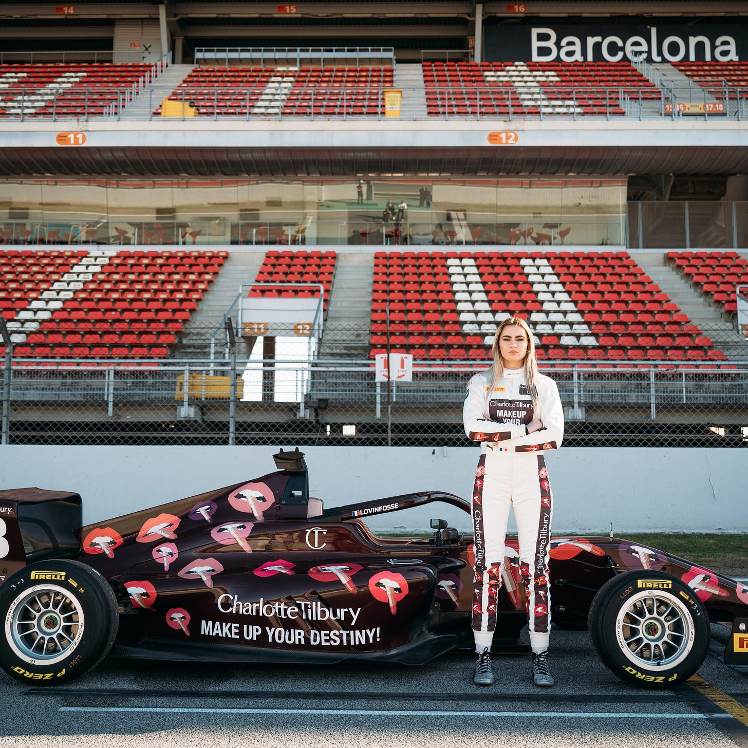 Charlotte Tilbury F1 Academy Lola Lovinfosse