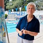 The muralist of Ives Pool