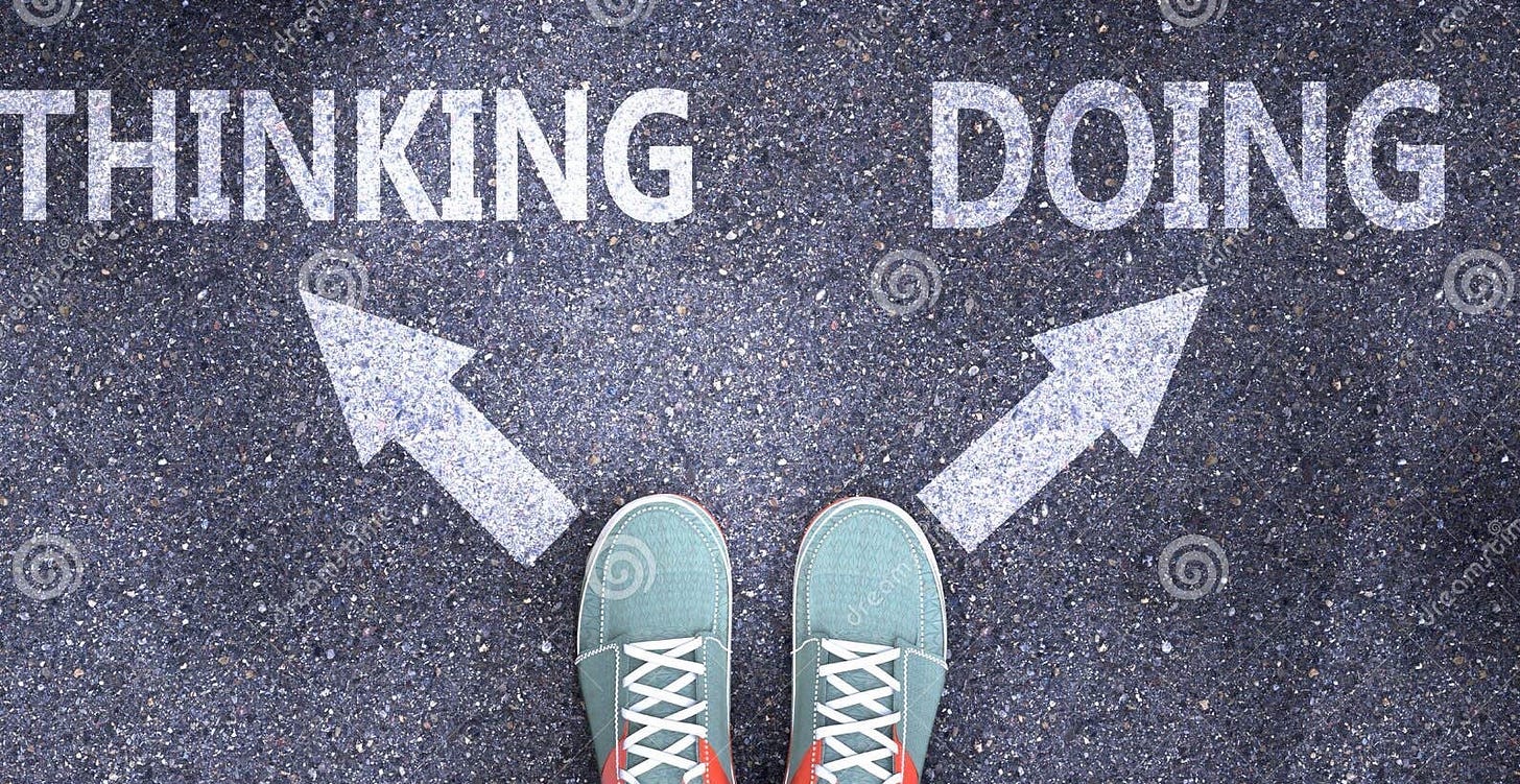 Thinking And Doing In Balance - Pictured As Words Thinking, Doing And ... Thinking And Doing In Balance - Pictured As Words Thinking, Doing And ...