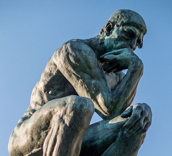 Auguste Rodin, "Le Penseur", 1881-1882, Sculpture (bronze), Musée Rodin, Paris, France