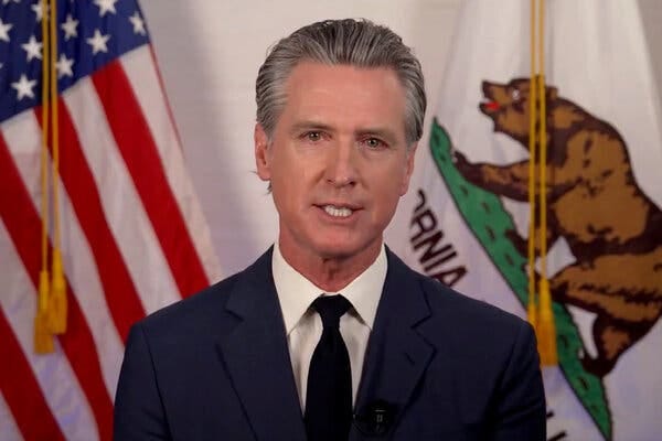 Transcript: Read Gavin Newsom's Speech Criticizing Trump Over Protests -  The New York Times