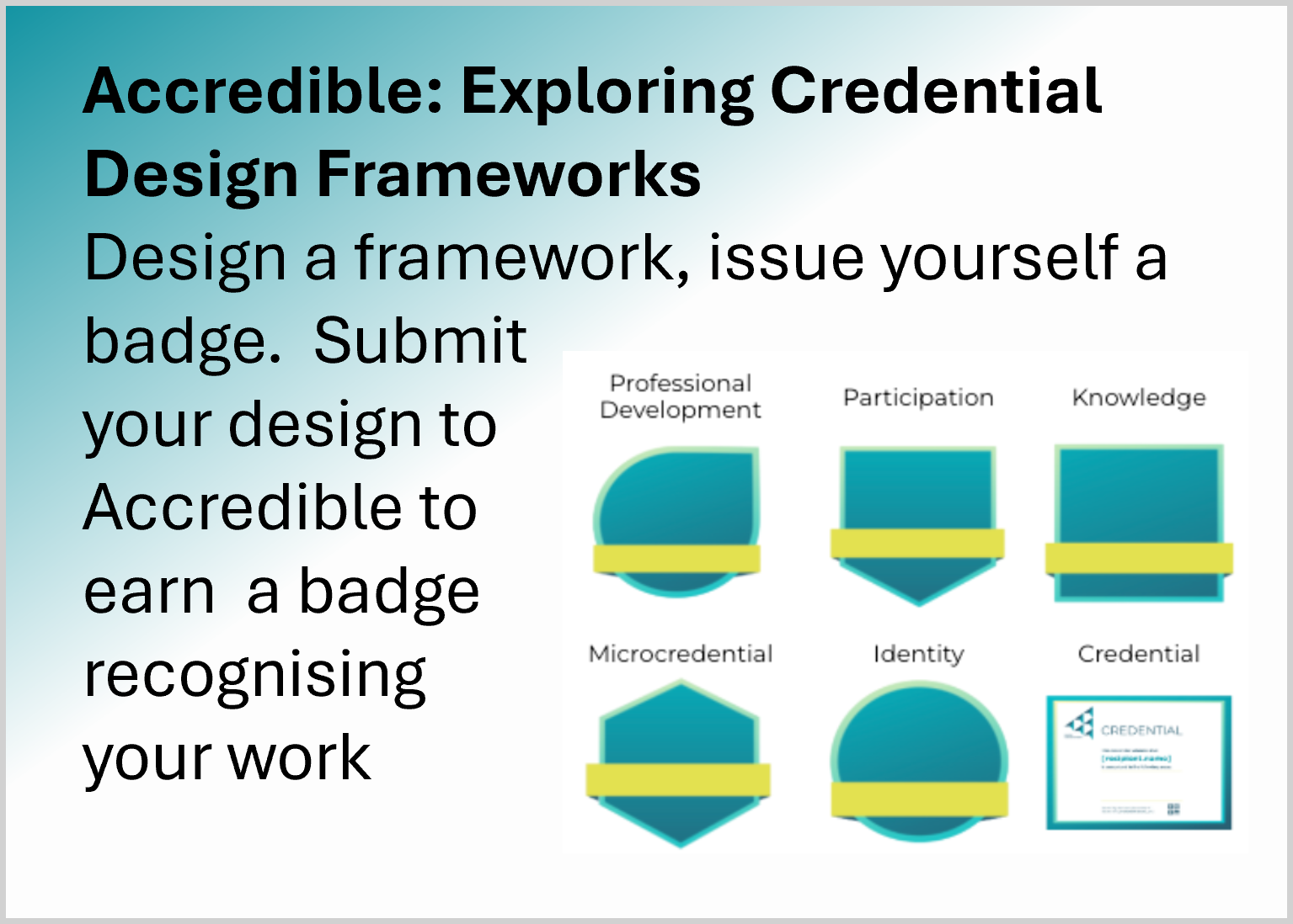 Accredible: Design your Credential Framework
