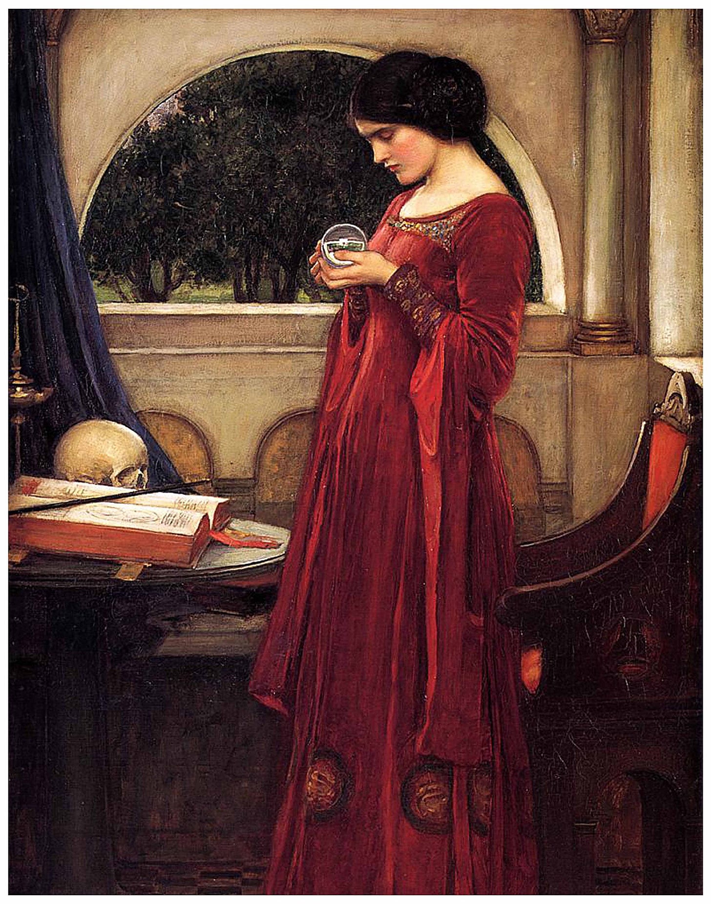 Amazon.com: Art Print: THE SORCERESS - CRYSTAL BALL by John Williams Waterhouse (11"×14" print): Posters & Prints Amazon.com: Art Print: THE SORCERESS - CRYSTAL BALL by John Williams Waterhouse (11"×14" print): Posters & Prints