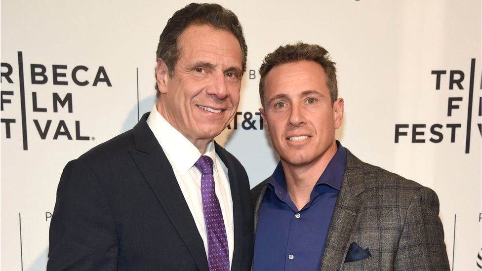 Chris Cuomo: CNN fires presenter over help he gave politician brother - BBC  News