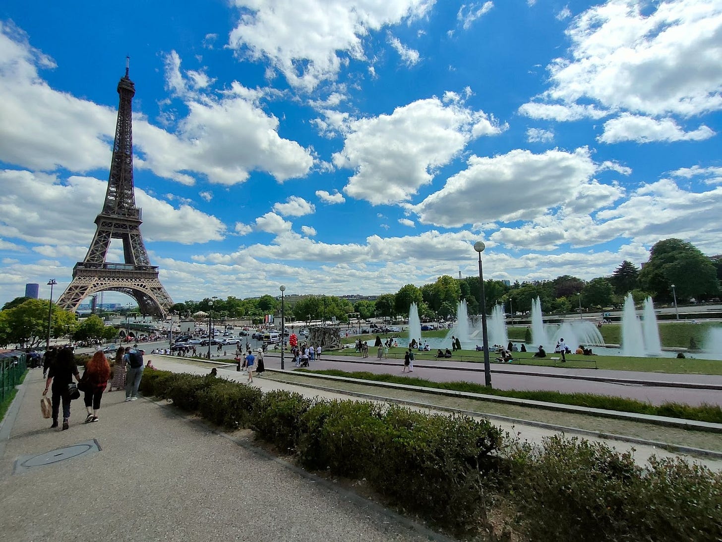 View of the Eiffel Tower from the Champ de Mars View of the Eiffel Tower from the Champ de Mars