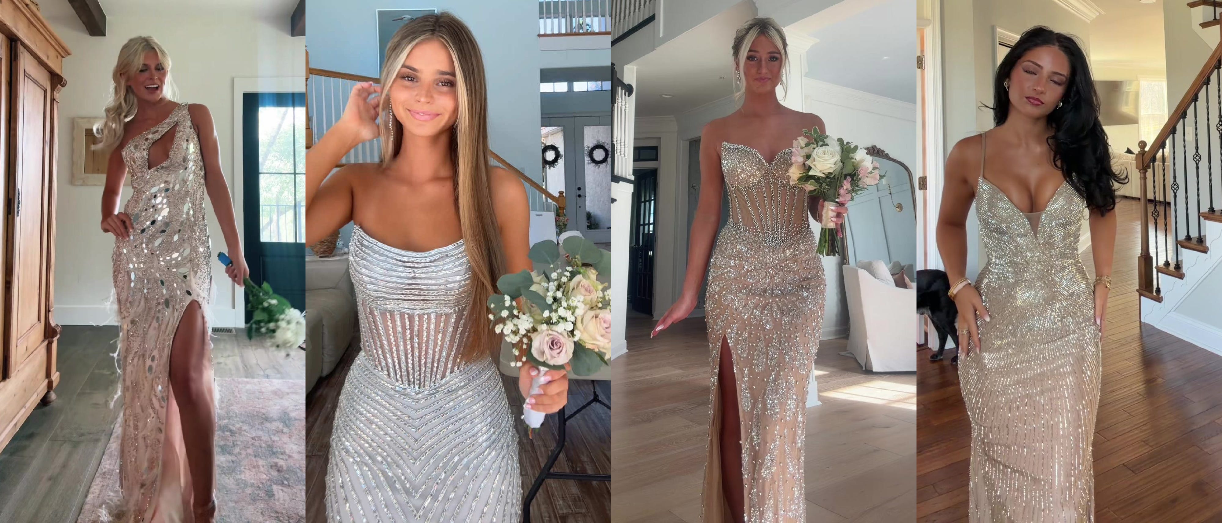 does plato's closet have homecoming dresses Luuvis Sparkly Navy A-Line Short Tiered Homecoming Dress With Appliques main image 0