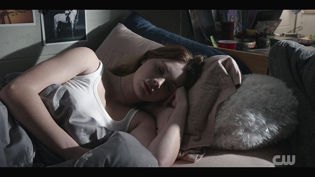 Walker STella oversleeping.