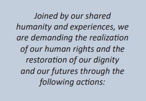 Words from the Charter's Preamble