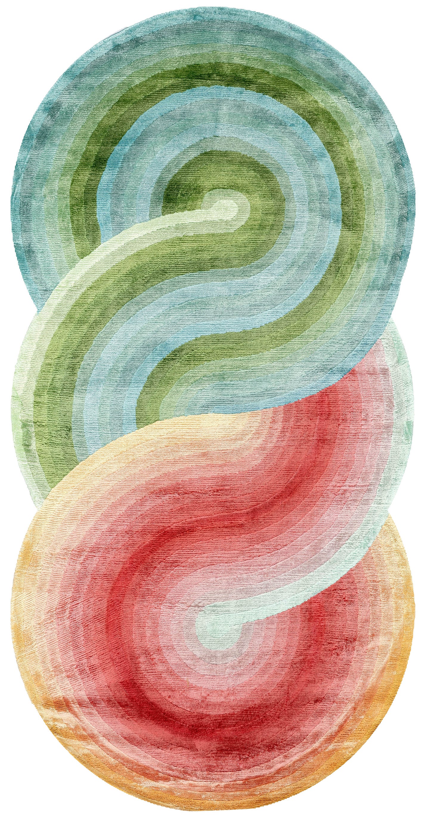 Serendipity, Jessica Moritz for Illulian, Quantum dance collection. luxury rug collaboration
