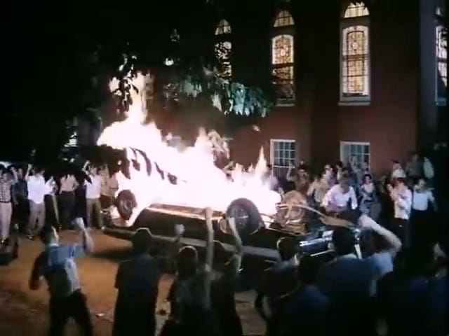 The Siege of First Baptist: the mob sets a car on fire; MLK Jr.'s sermon is interrupted by an explosion.