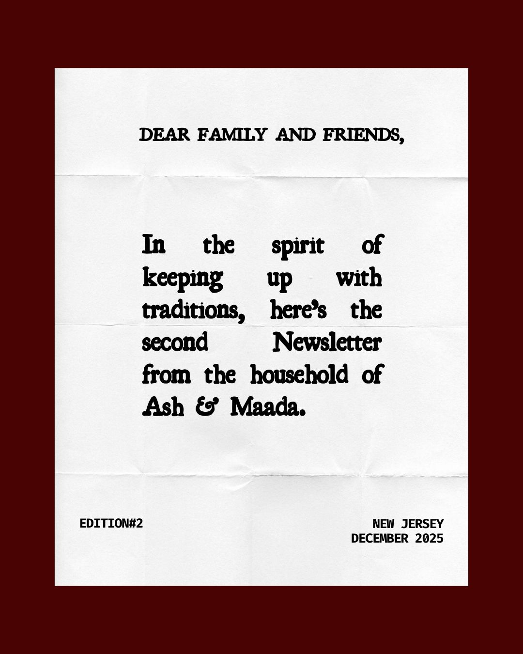Newsletter Examples Friends The Friends and Family Newsletter Edition#2
