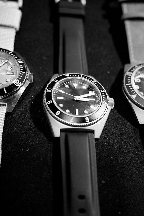 Watches on display at WindUp Chicago - Sunflowerman, Artefkt, Vortic, Citizen, Astor & Banks, Marathon, SpaceOne, and Benrus