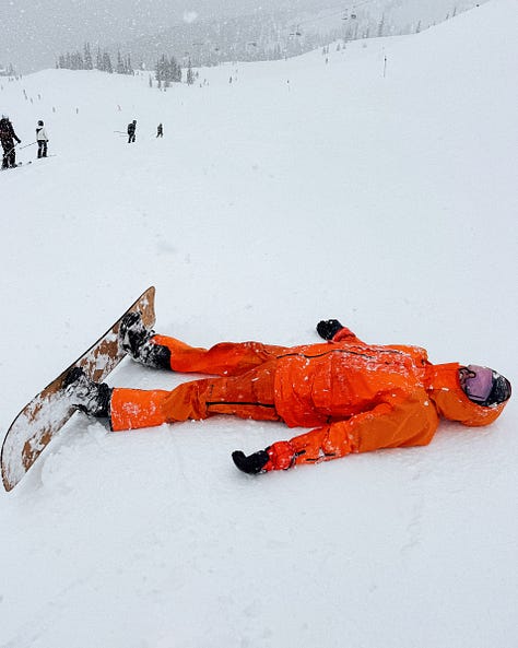 skiing with friends in whistler