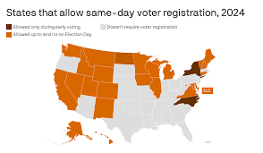 Election Day voter registration: Register to vote at polls in these states