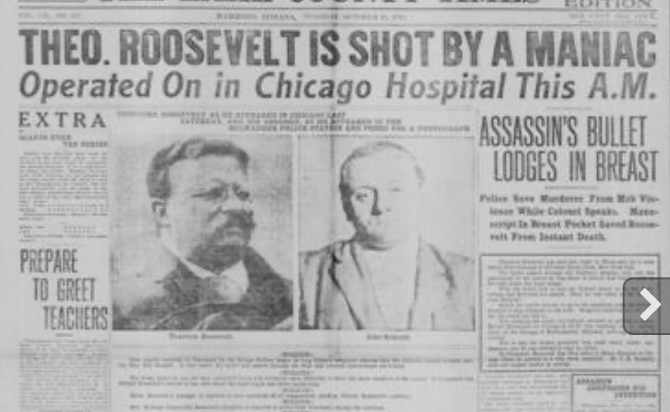 &ldquo;&hellip;it takes more than that to kill a bull moose&hellip;&rdquo;