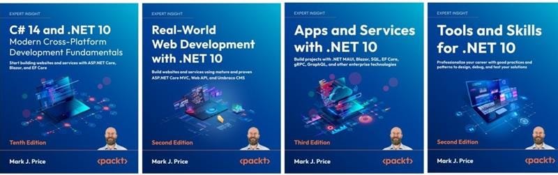 Master modern .NET development with Mark J. Price's .NET 10 books Master modern .NET development with Mark J. Price's .NET 10 books