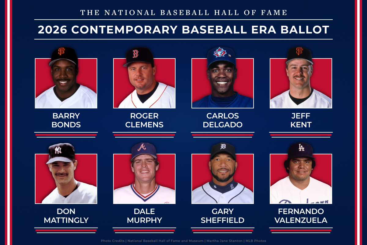 Contemporary Baseball Era Committee player ballot graphic