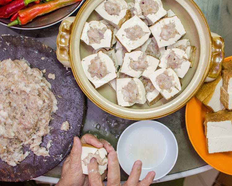 Image result for hakka yong tau foo stuffing