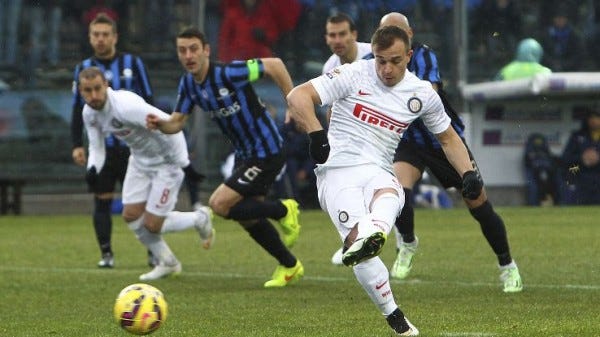 fredy guarin bulge helps milan beat atalanta soccer 2015 images fredy guarin bulge helps milan beat atalanta soccer 2015 images