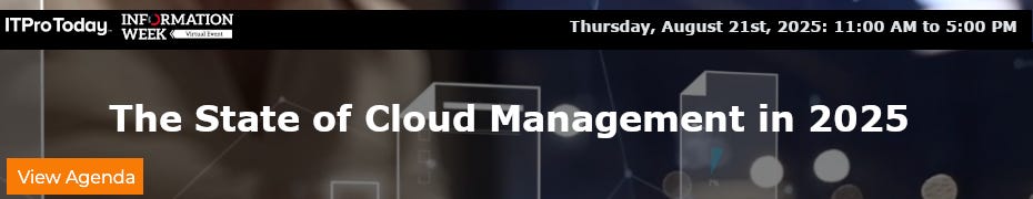 The State of Cloud Management in 2025 (Aug. 21st)