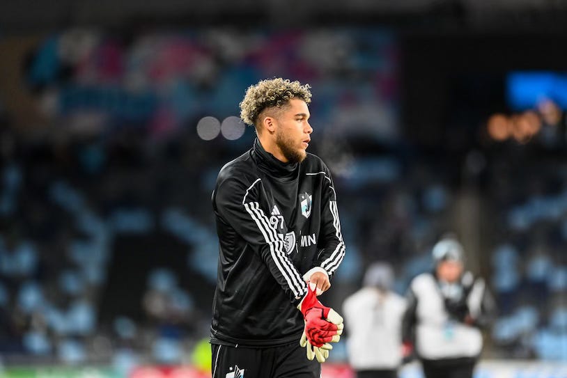 MNUFC goalkeeper Dayne St Clair MNUFC goalkeeper Dayne St Clair