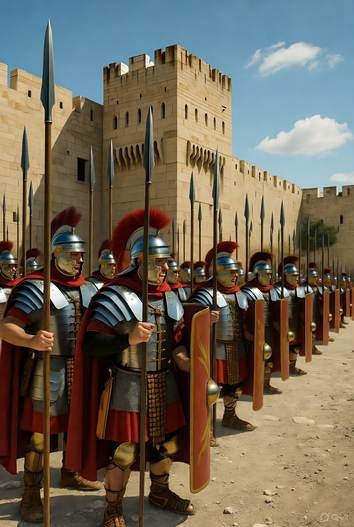 A group of soldiers in armor

AI-generated content may be incorrect.