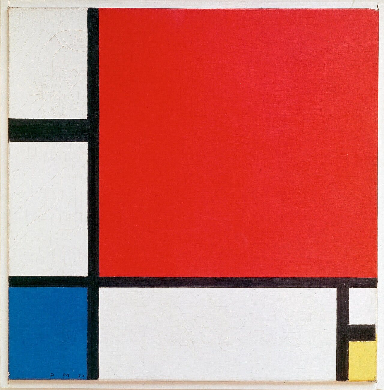 Piet Mondrian, Composition, 1930 Piet Mondrian, Composition, 1930