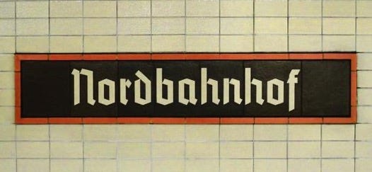 Kühlschrankmagnet S-Bahnhof "Nordbahnhof" S1 – ubahnstation.de - tom bäcker