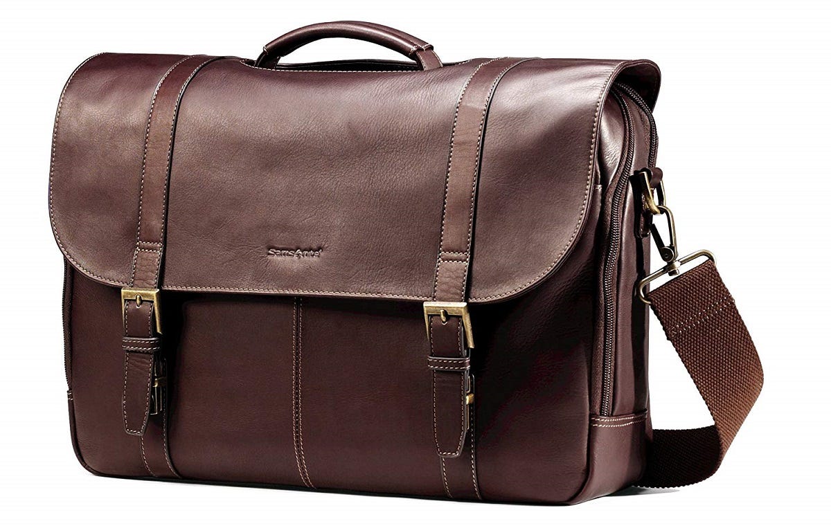Samsonite Columbian Leather flapover case 2019 hottest holiday gift travel ideas Samsonite Columbian Leather flapover case 2019 hottest holiday gift travel ideas