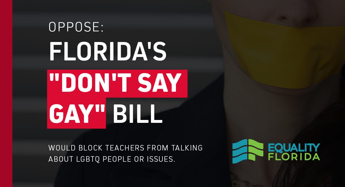 Florida's “Don't Say Gay” Bill Demonizes the LGBTQ Community | Equality  Florida