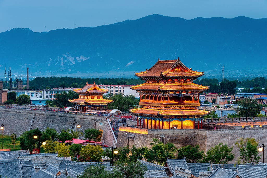 The south gate of the Xinzhou Ancient City cultural and leisure tourism block /CFP The south gate of the Xinzhou Ancient City cultural and leisure tourism block /CFP