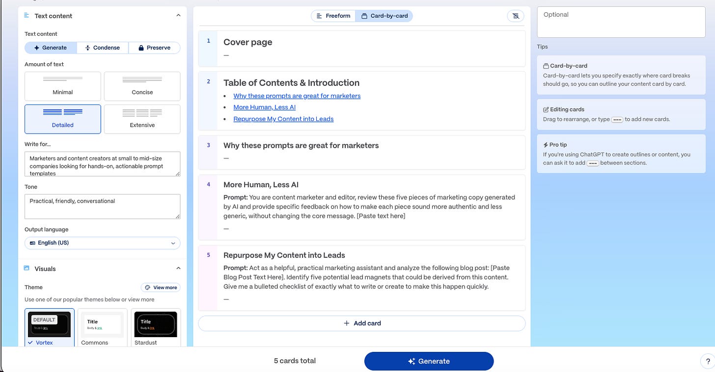 My AI-enabled Process to Make a Marketing Lead Magnet in an Afternoon 4