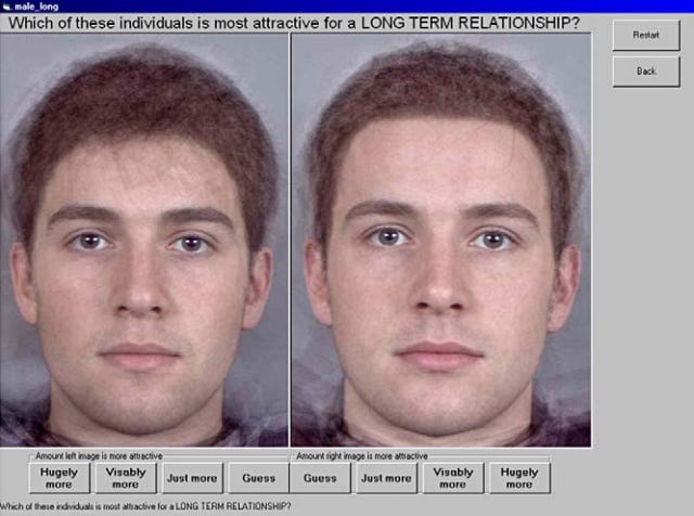 Restricted and unrestricted male composite faces.