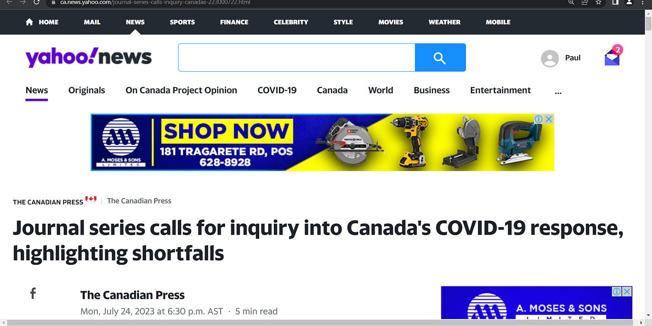 Canada & SARS-CoV-1 (2002/2003), a catastrophic failure in public health (1st world deaths), yet same thing happened in SARS-CoV-2 of 2020 with massive death in long-term care; KILLING FIELDS? MURDER?
