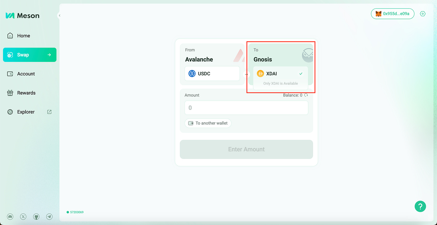 Meson Finance - Swap to Meson Finance - Swap to