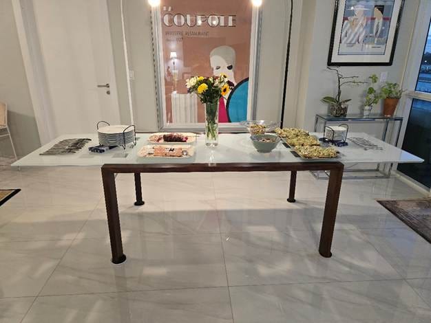 A table with food on it

AI-generated content may be incorrect.