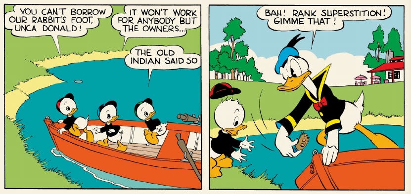 Donald Duck and Fate: The Rabbit's Foot