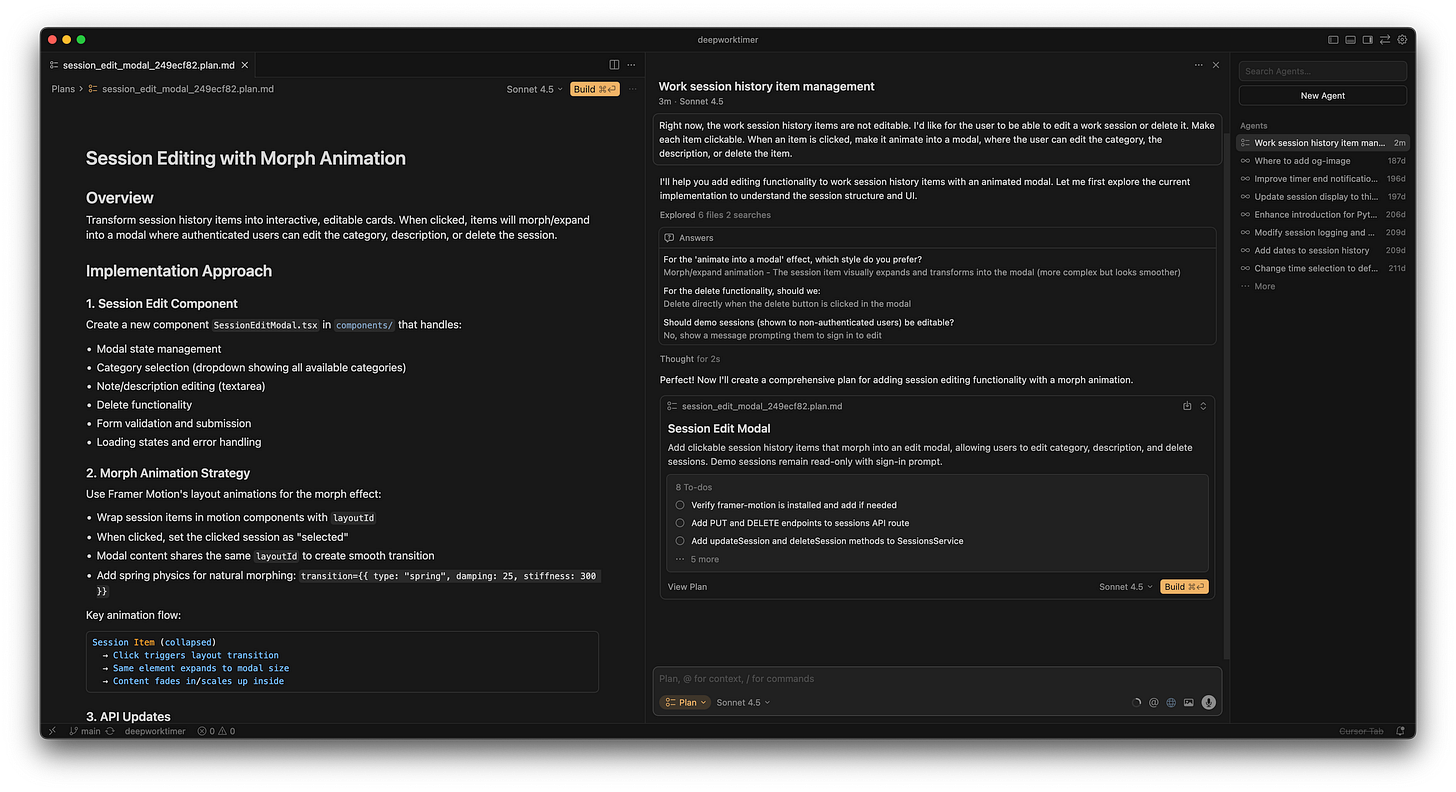 Cursor plan mode is easy to work with Cursor plan mode is easy to work with