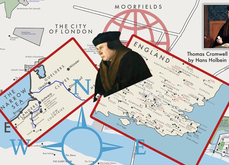 The London of Wolf Hall collage